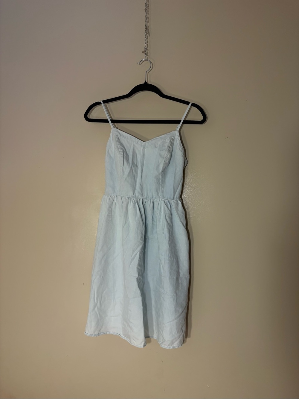 Old Navy Light Blue Spaghetti Strap Mini Dress